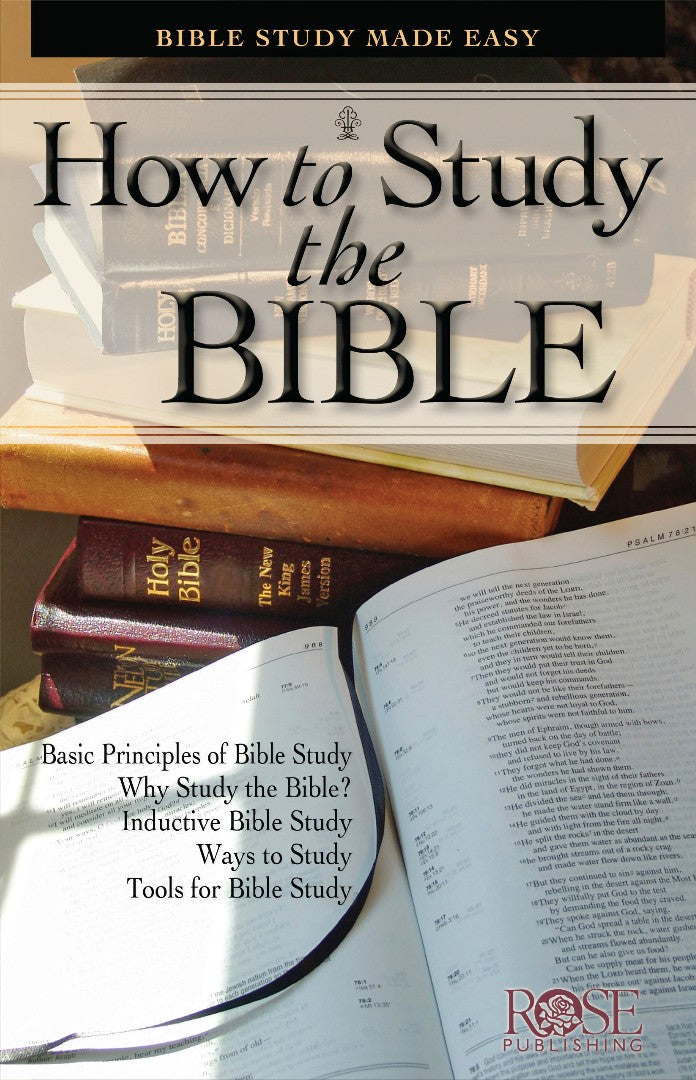 How to Study the Bible (Individual pamphlet) - Re-vived