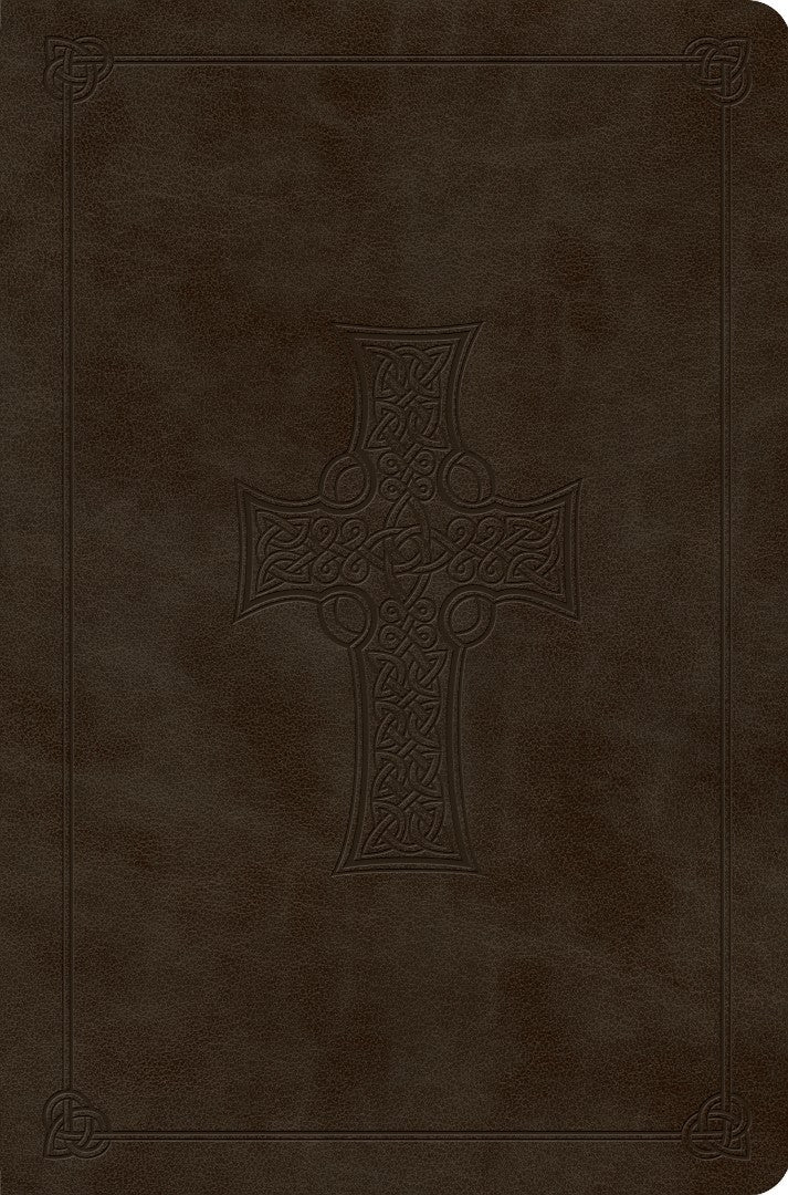 ESV Value Compact Bible, Trutone, Olive, Celtic Cross Design - Re-vived