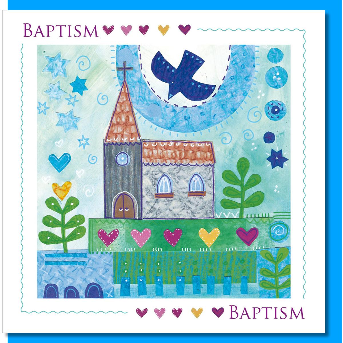 Baptism Church Greetings Card - Re-vived
