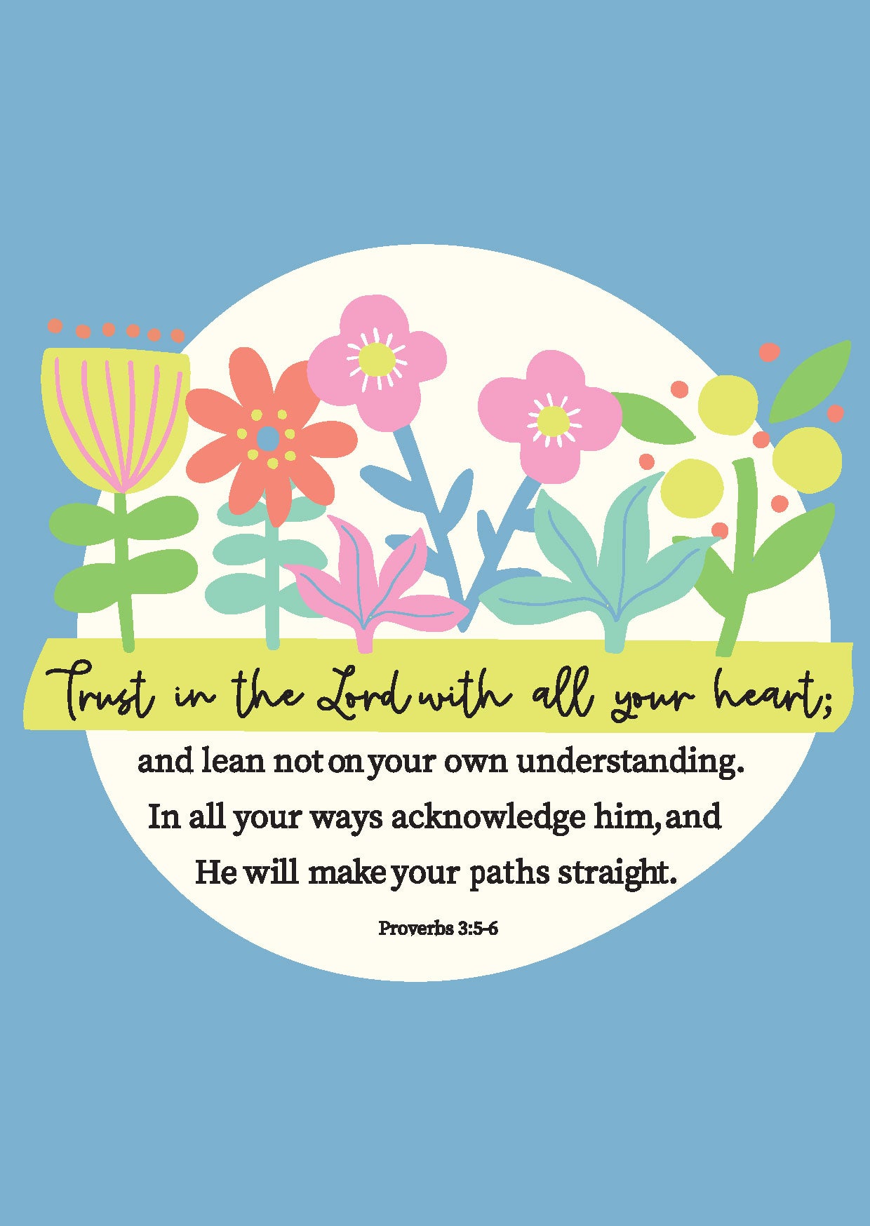 Trust In The Lord Individual Postcard