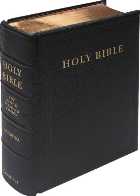NRSV Lectern Edition With Apocrypha Nr936:Tab Black Goatskin - Re-vived