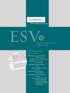 ESV Wide Margin Reference Bible, Black Goatskin Leather - Re-vived