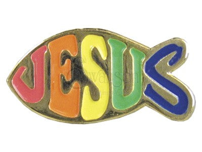 Lapel Pin Jesus Fish (Individual) - Re-vived