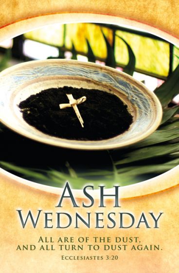 Ash Wednesday All are of Dust Bulletin (Pack of 100) - Re-vived
