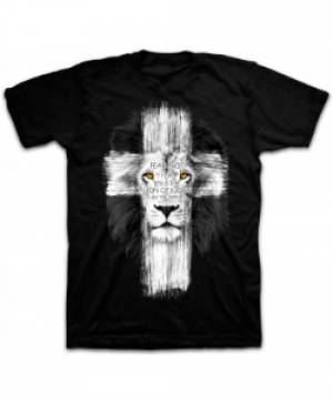T-Shirt Lion Cross Adult Small - Re-vived