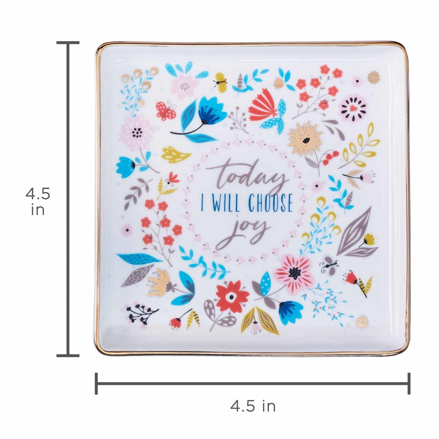 Choose Joy Ceramic Trinket Tray - Re-vived