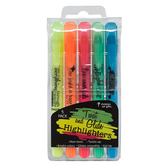Twist & Glide Highlighter Set (pack of 5) - Re-vived