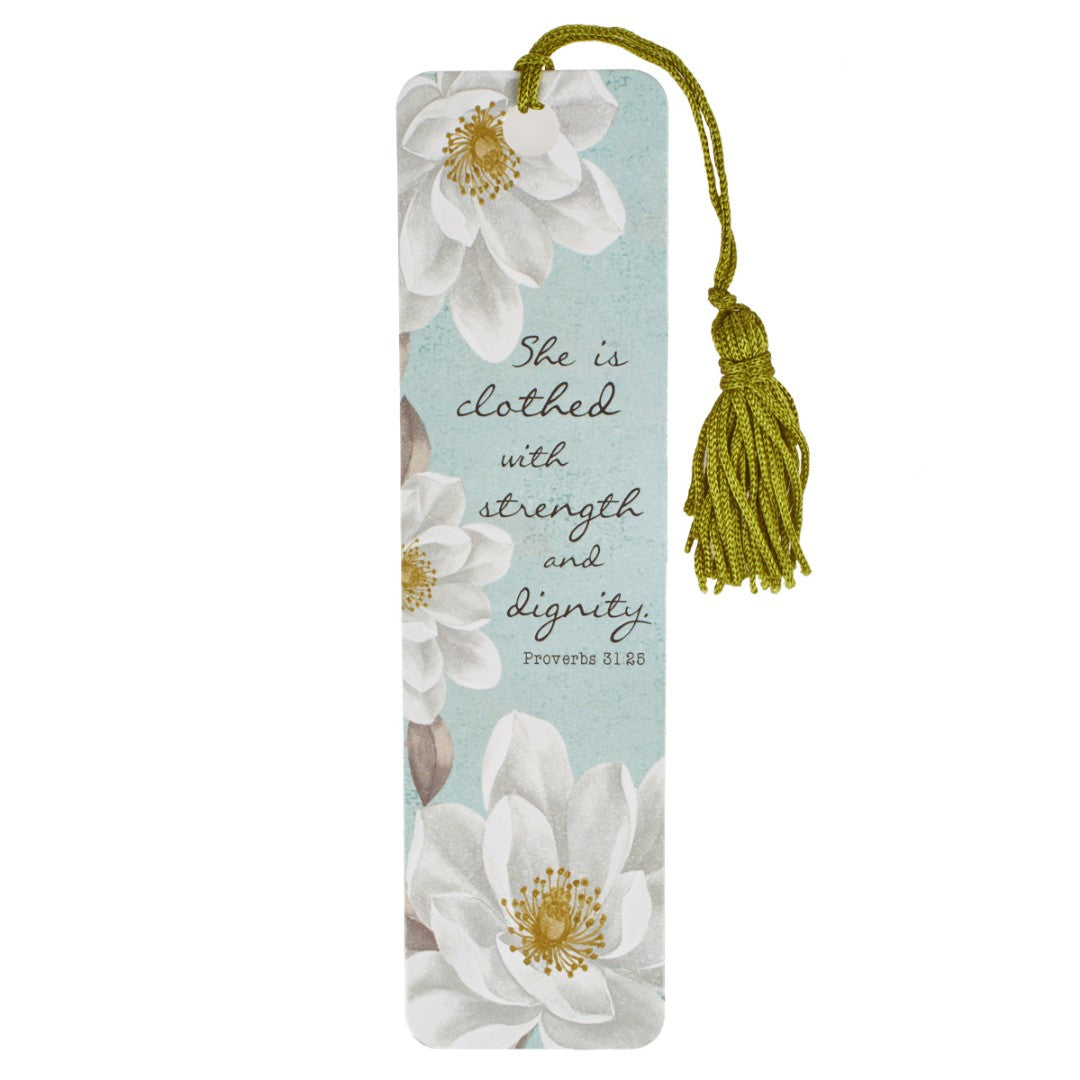 Proverbs 31:25 Tassel Bookmark - Re-vived