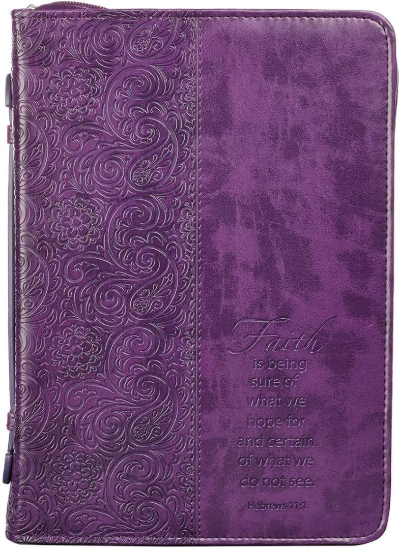 Faith Purple Bible Case, Medium - Re-vived