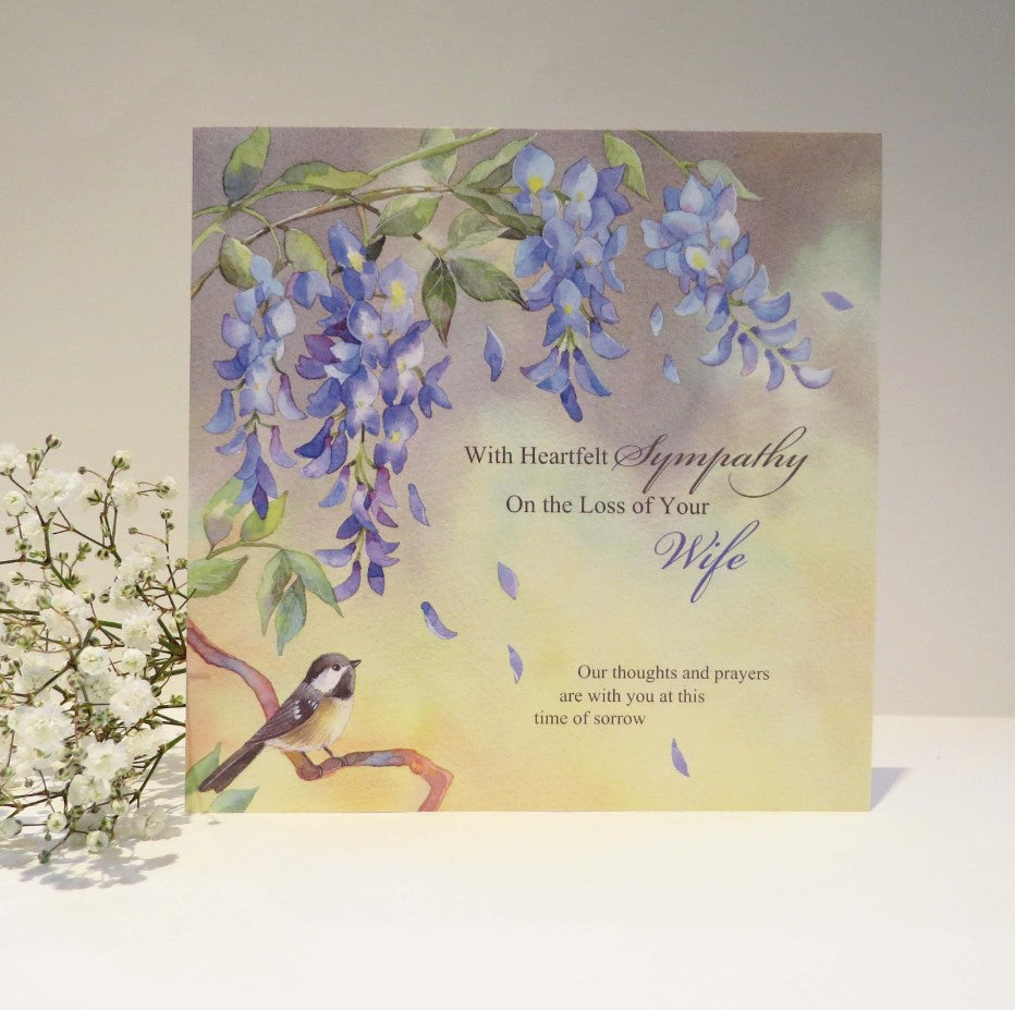 Sympathy Wife Card - Re-vived