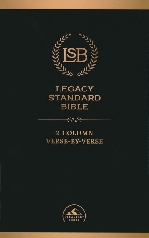 LSB 2-Column Verse-by-Verse Black Faux Leather - Re-vived