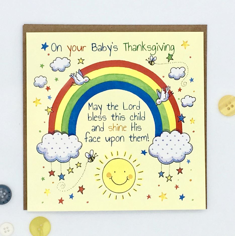 Rainbow Thanksgiving Card - Re-vived