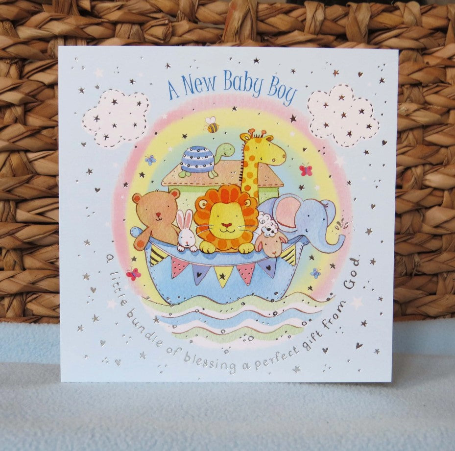 New Baby Boy Card - Re-vived