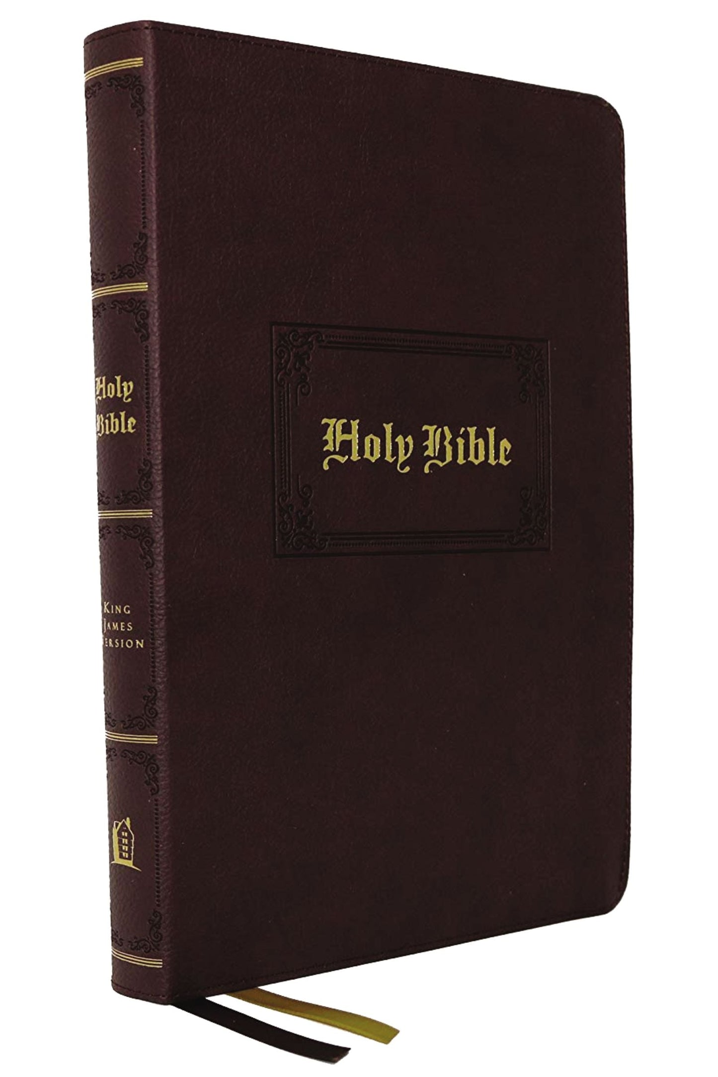 KJV Thinline Bible, Large Print, Brown, Comfort Print - Re-vived