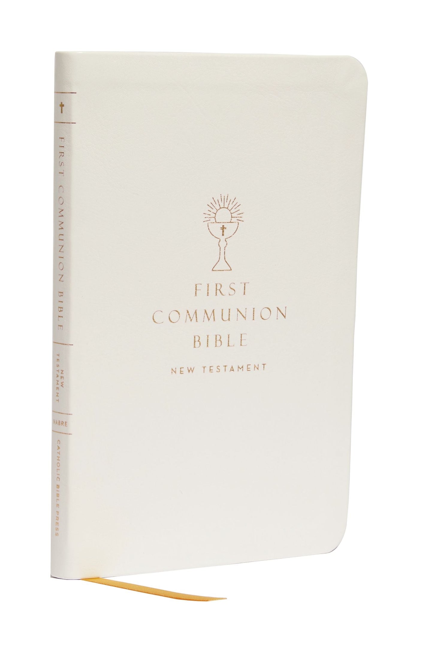 NABRE Catholic Bible, First Communion Bible, White - Re-vived