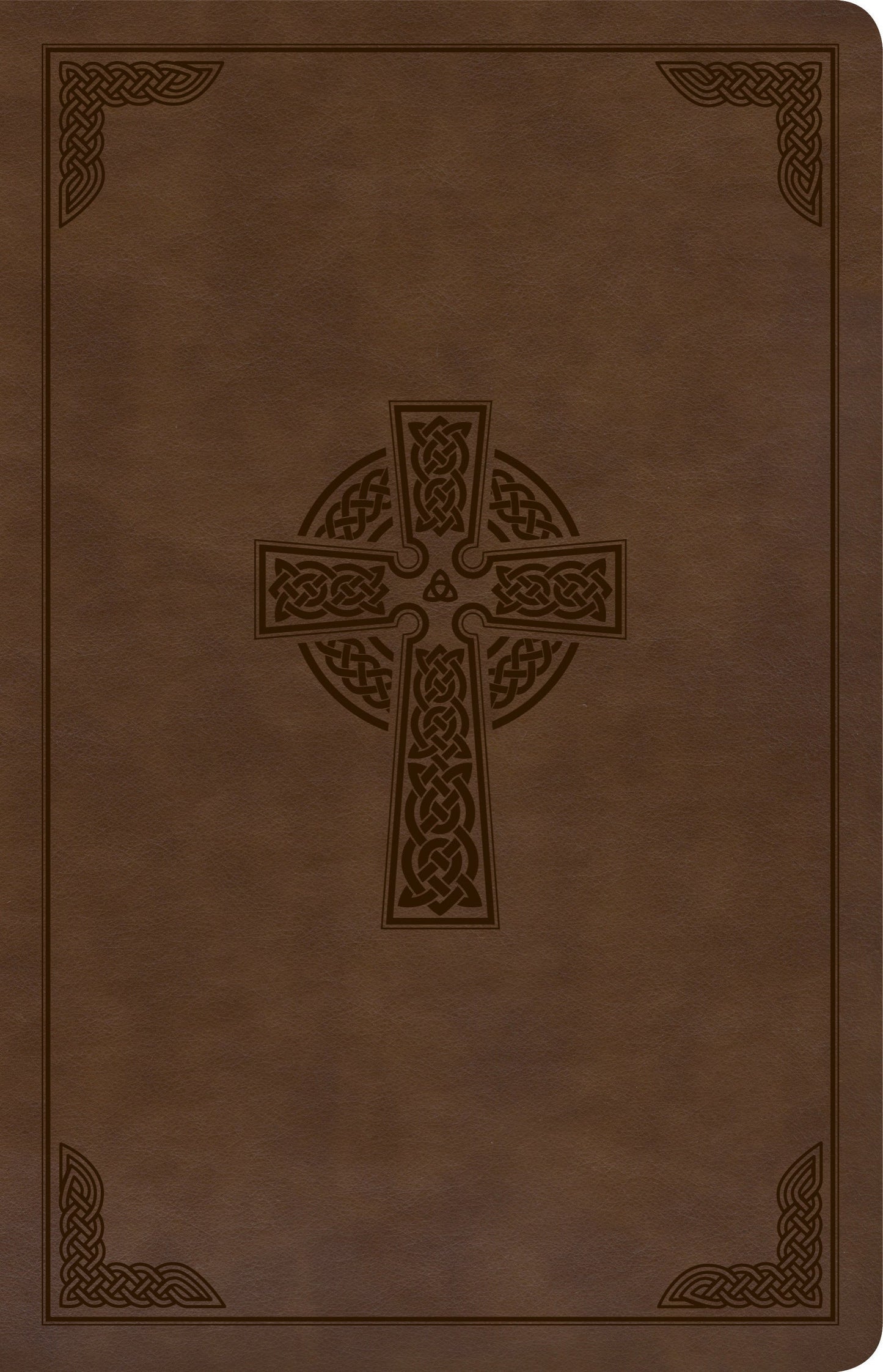 CSB Large Print Personal Size Reference Bible, Brown Celtic - Re-vived
