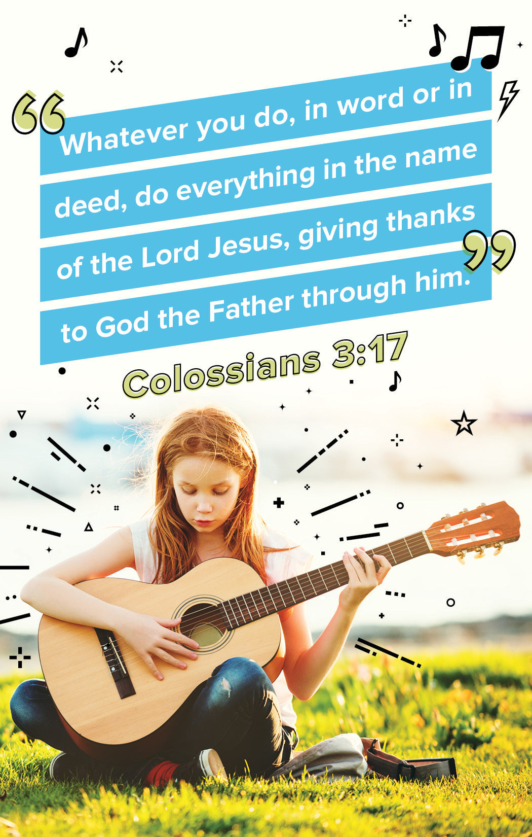 Bible Studies for Life: Colossians 3:17 Postcards (25 pack) - Re-vived