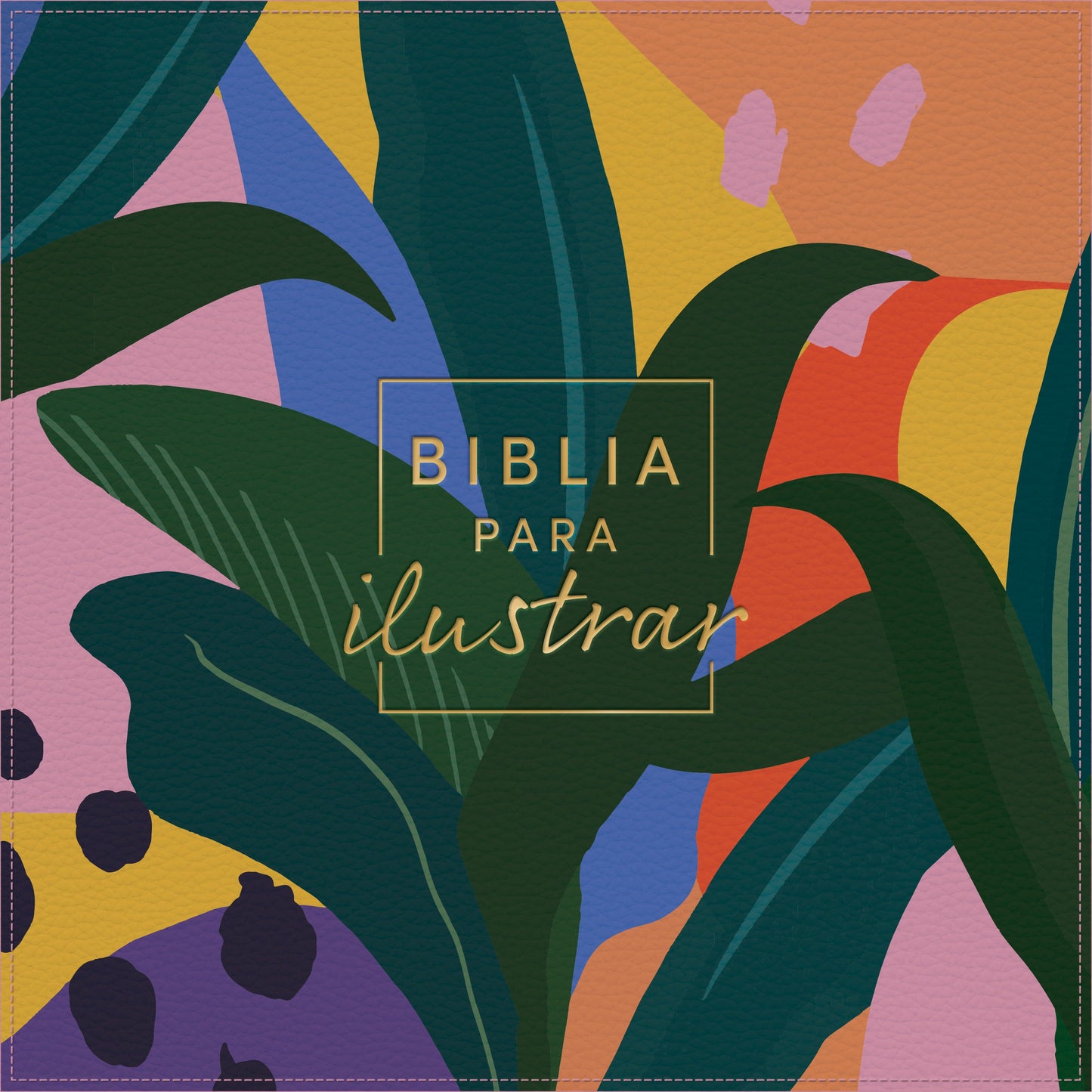 RVR 1960 Biblia para ilustrar, floral símil piel - Re-vived