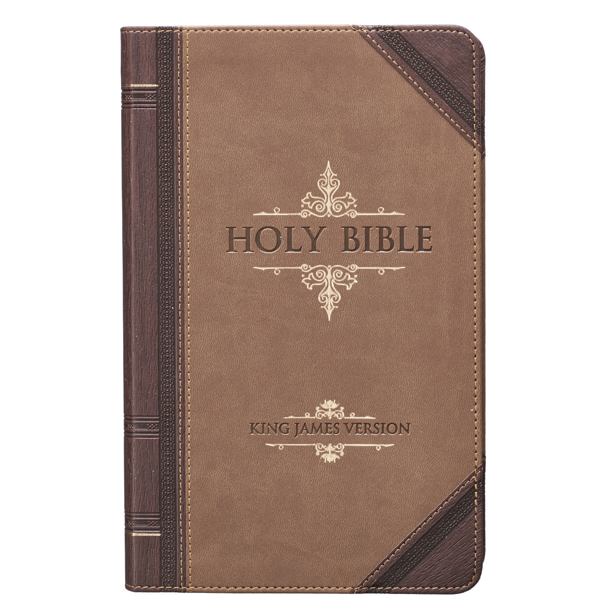 KJV Giant Print Bible, Brown - Re-vived