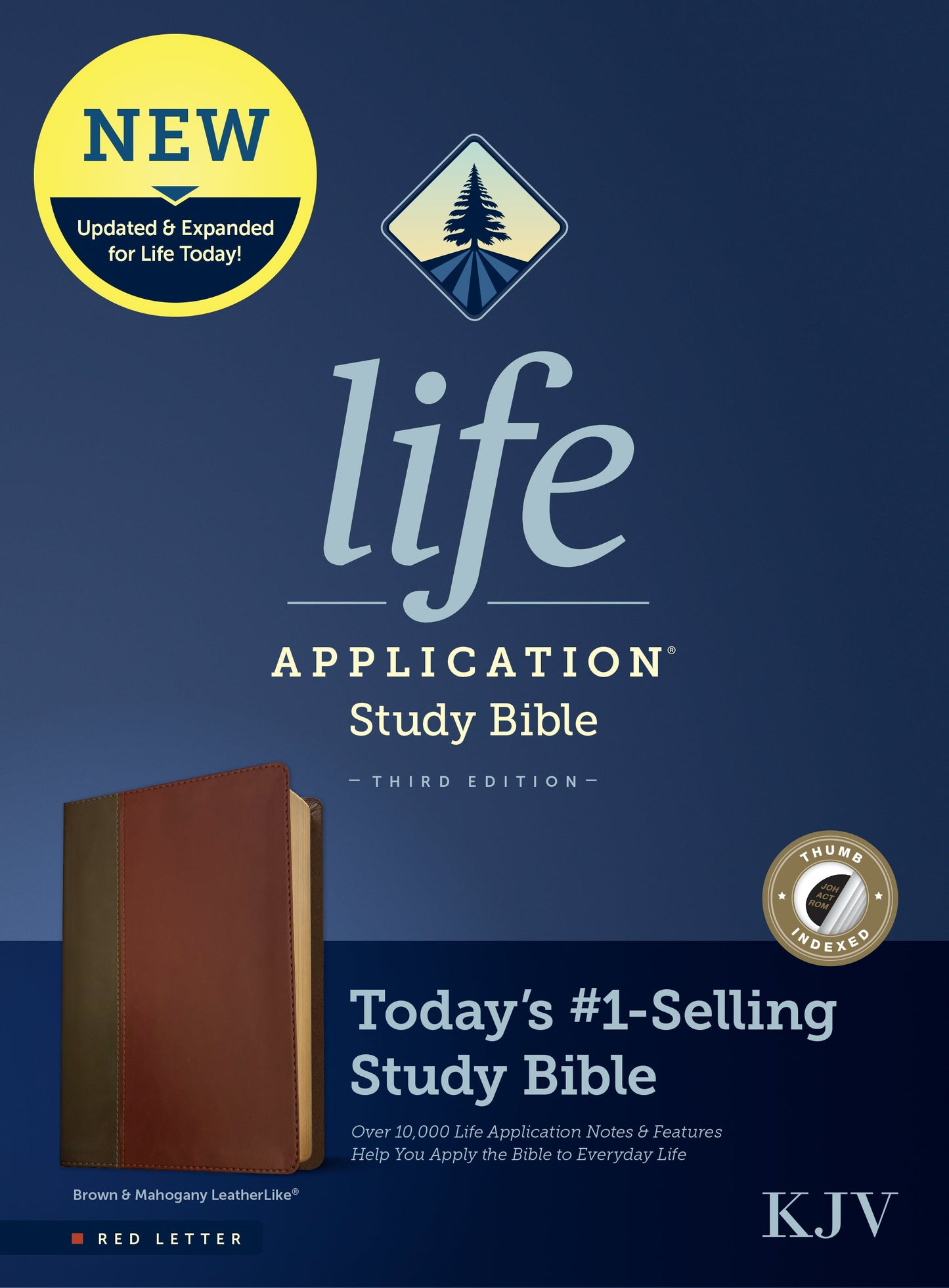 KJV Life Application Study Bible, Third Edition, Brown - Re-vived