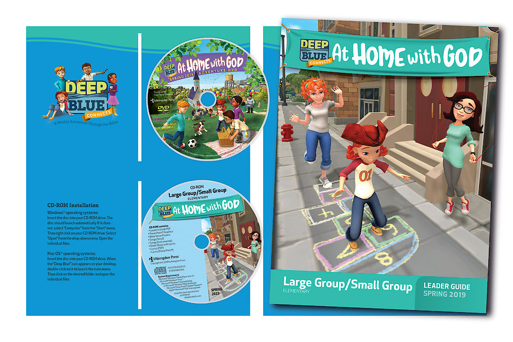 Deep Blue Connects At Home With God Large Leader Guide - Re-vived