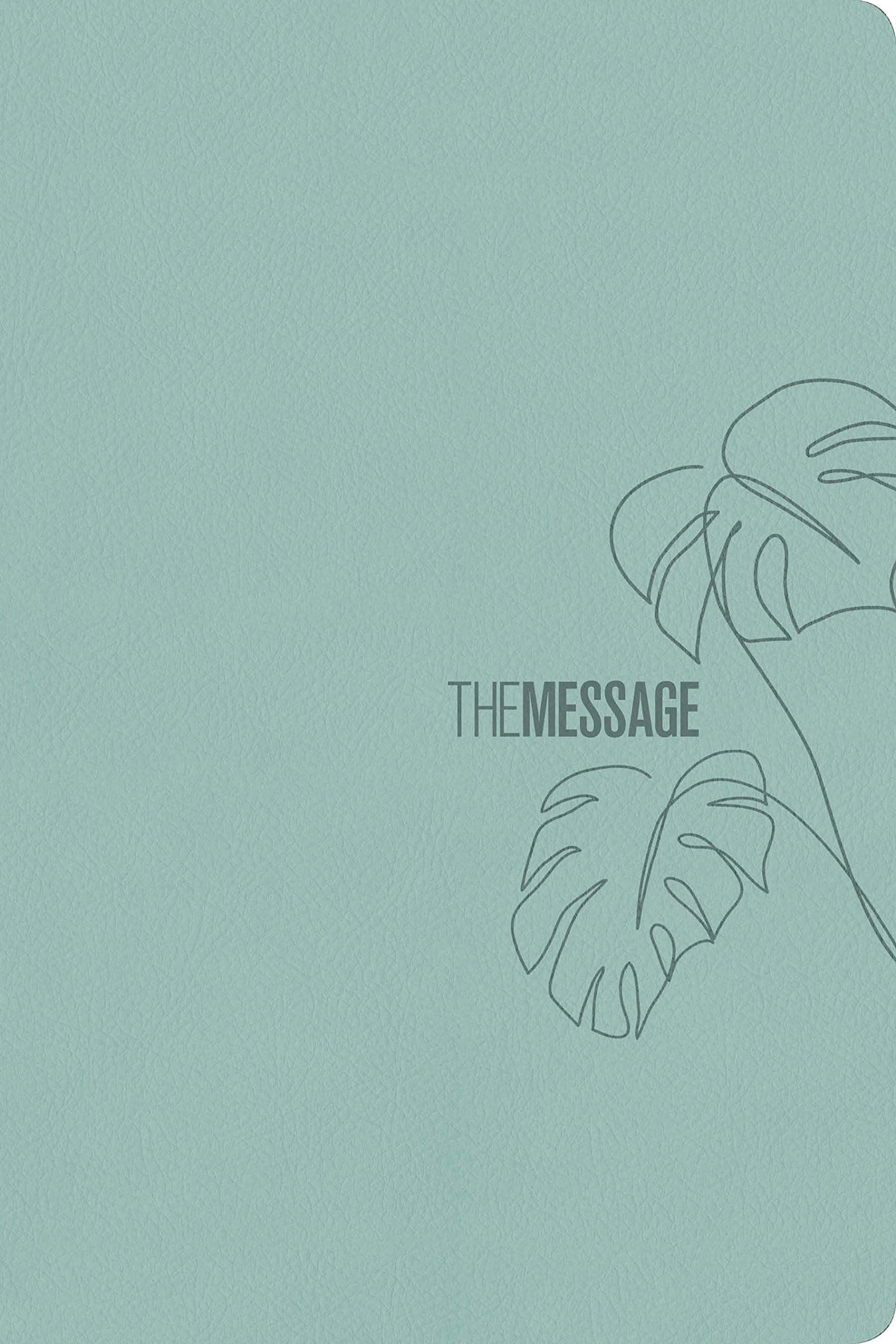 Message Deluxe Gift Bible, Large Print, Teal - Re-vived