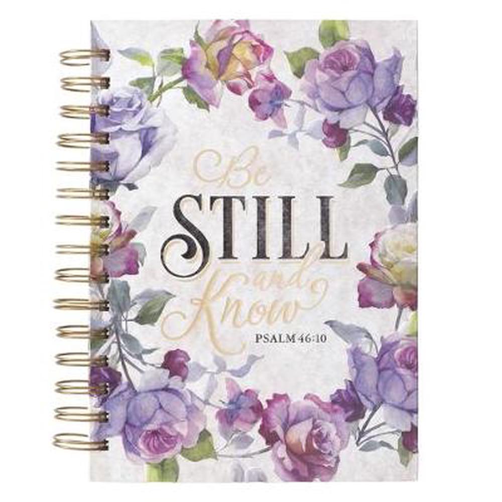 Be Still Large Wirebound Journal - Re-vived