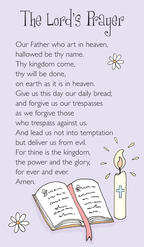 Lords Prayer Prayer Card (pack of 20) - Re-vived