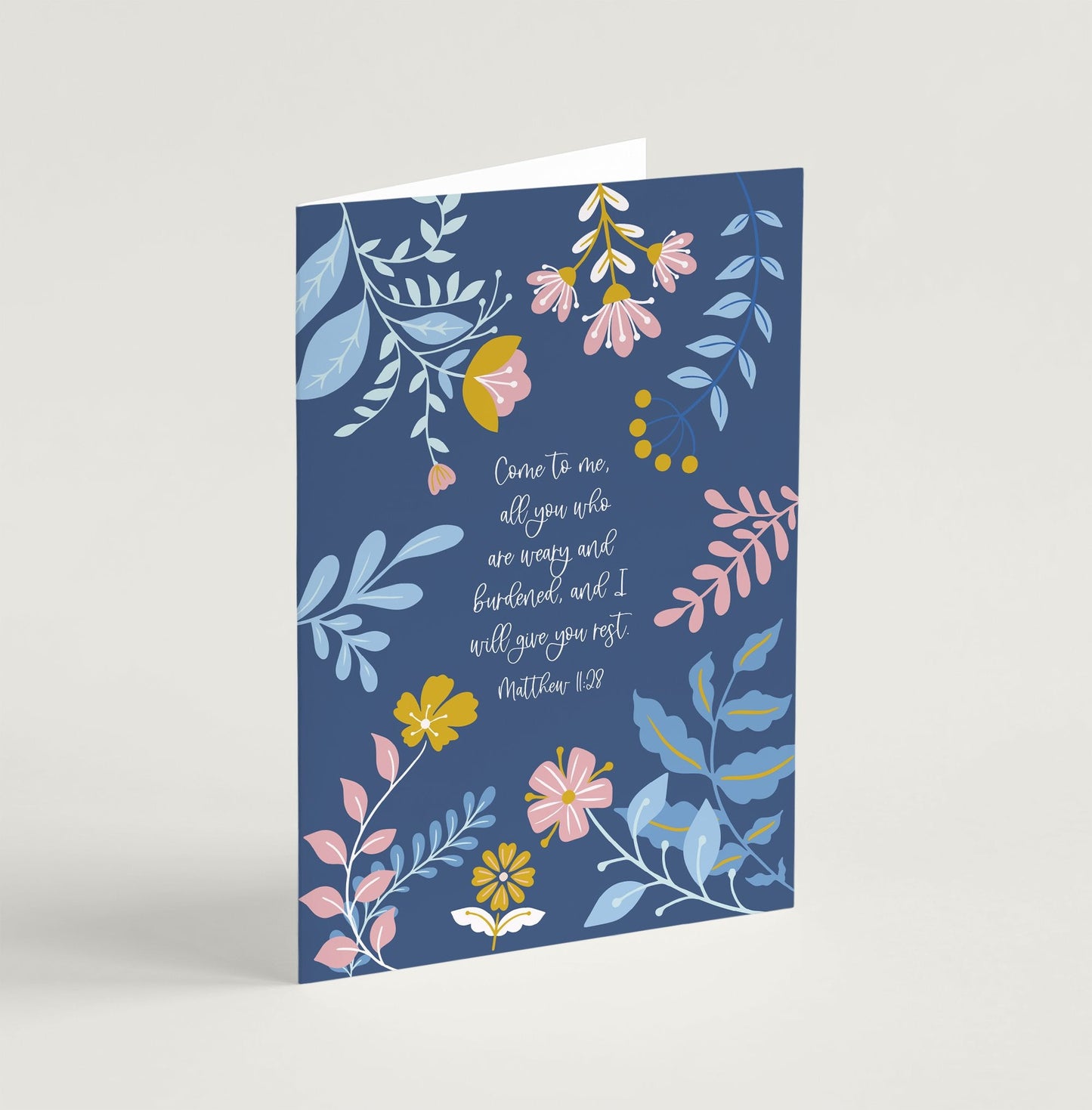 Give You Rest (Blooms) - Greeting Card - Re-vived