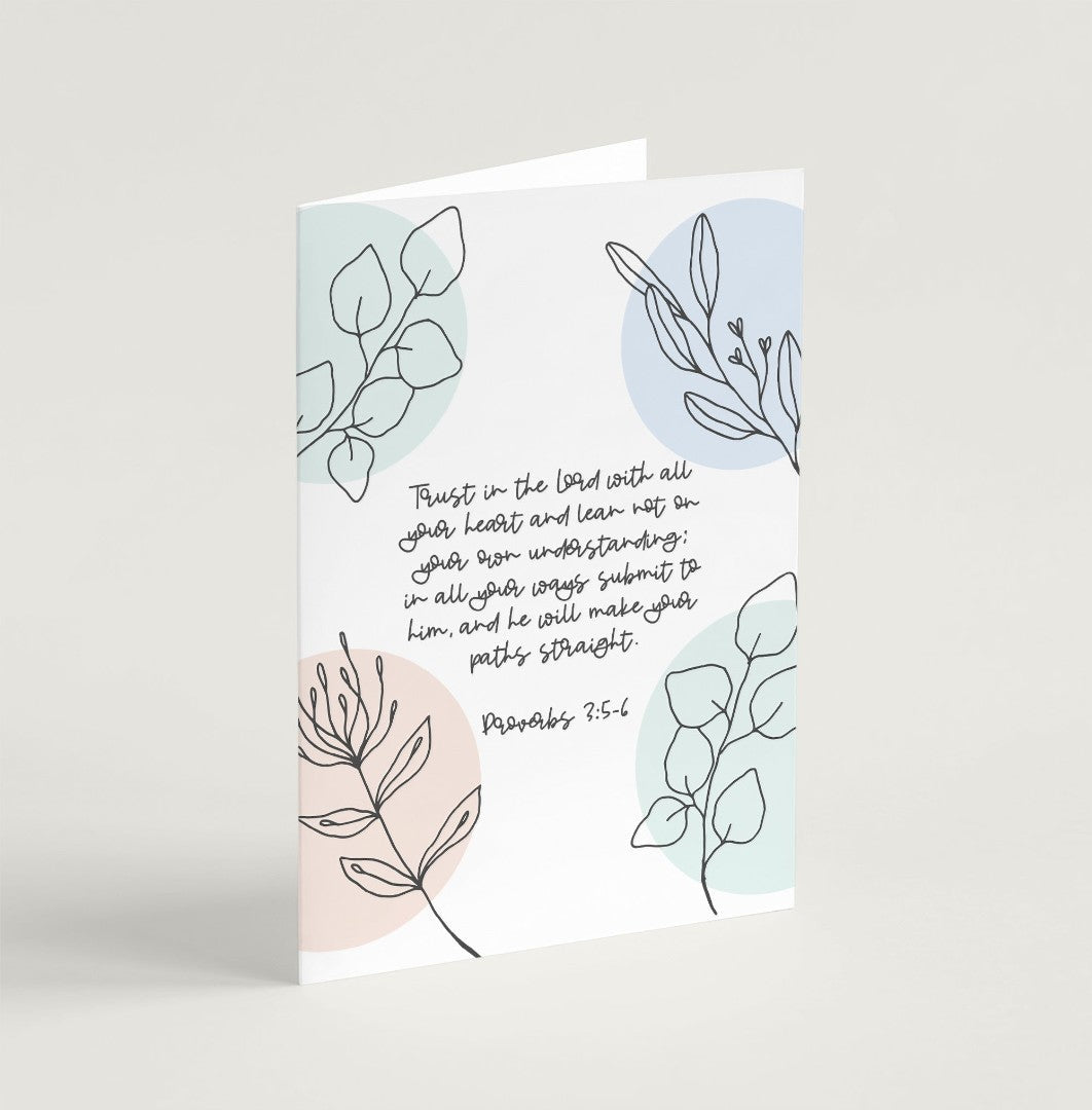 Trust in the Lord (Flora) - Greeting Card - Re-vived