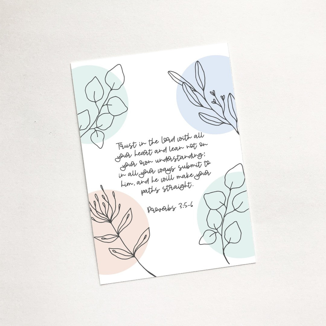 Trust in the Lord (Flora) - Mini Card - Re-vived