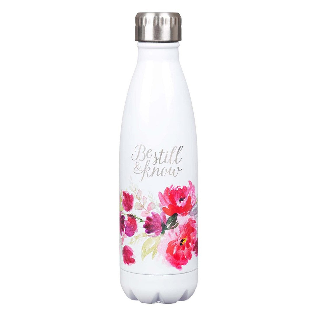 Stainless Steel Water Bottle: Be Still - Re-vived