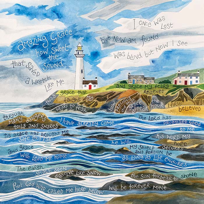 Amazing Grace - Lighthouse - Card