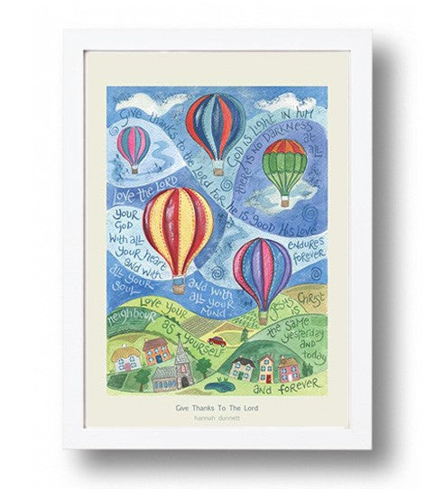 Give Thanks To The Lord - Hannah Dunnett A4 Print