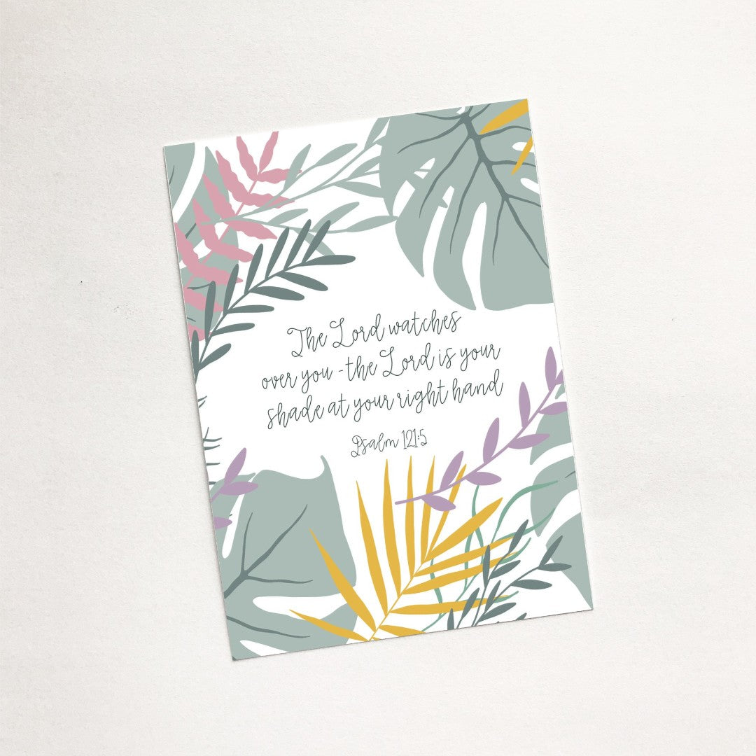 The Lord Watches (Jungle Pink) - Mini Card - Re-vived