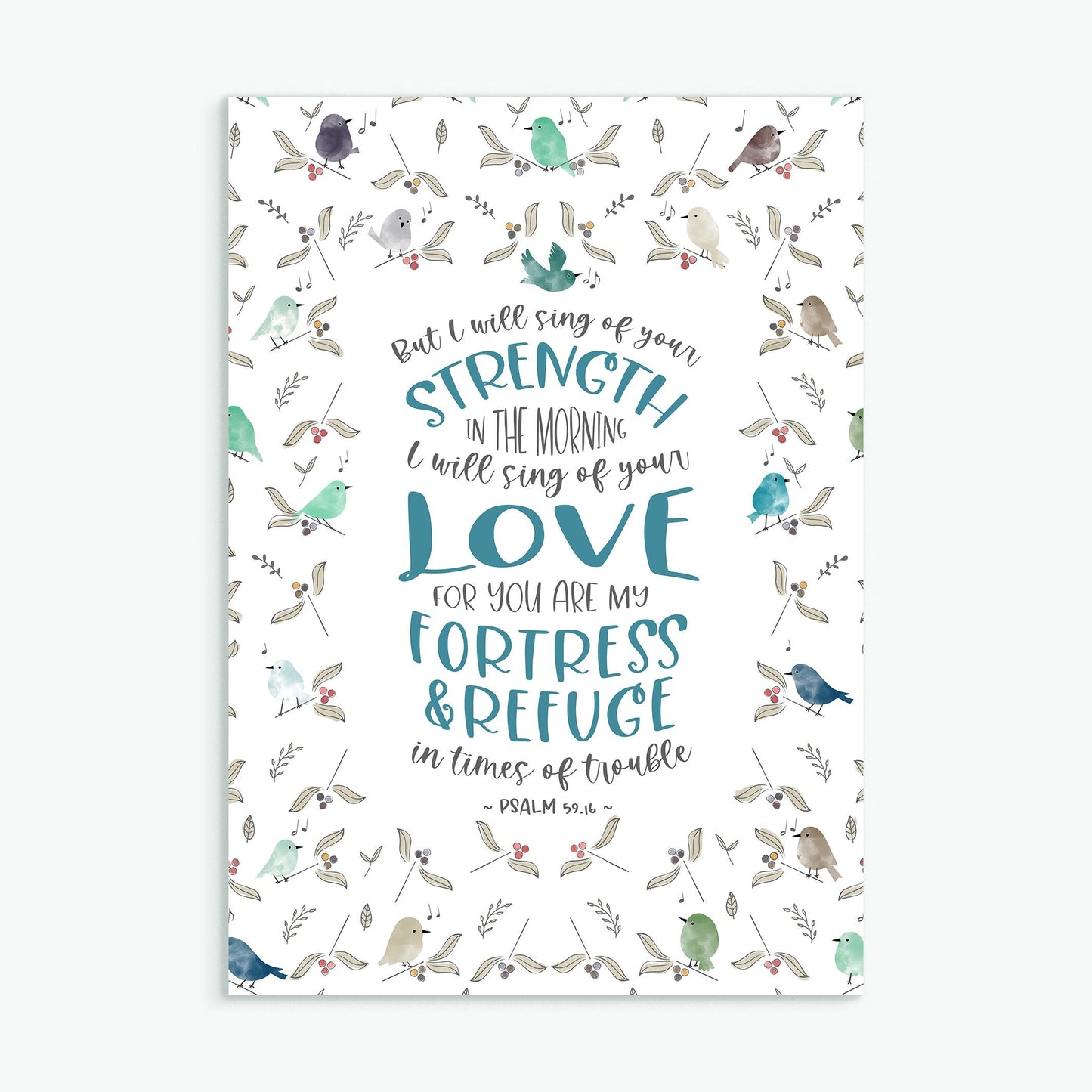 I Will Sing Greeting Card - Re-vived