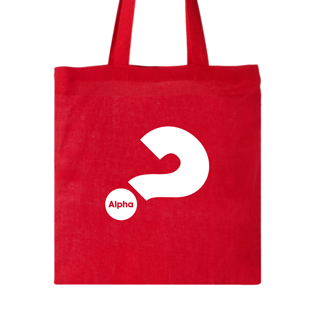 Alpha Red Tote Bag