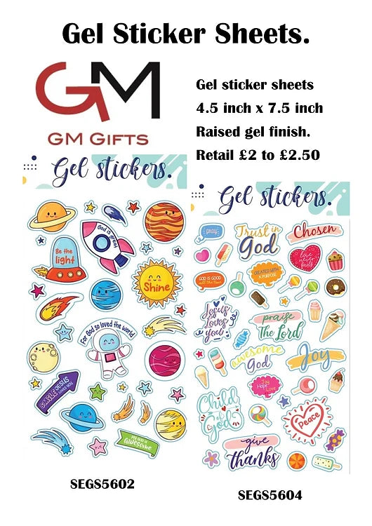 Space - Gel Stickers