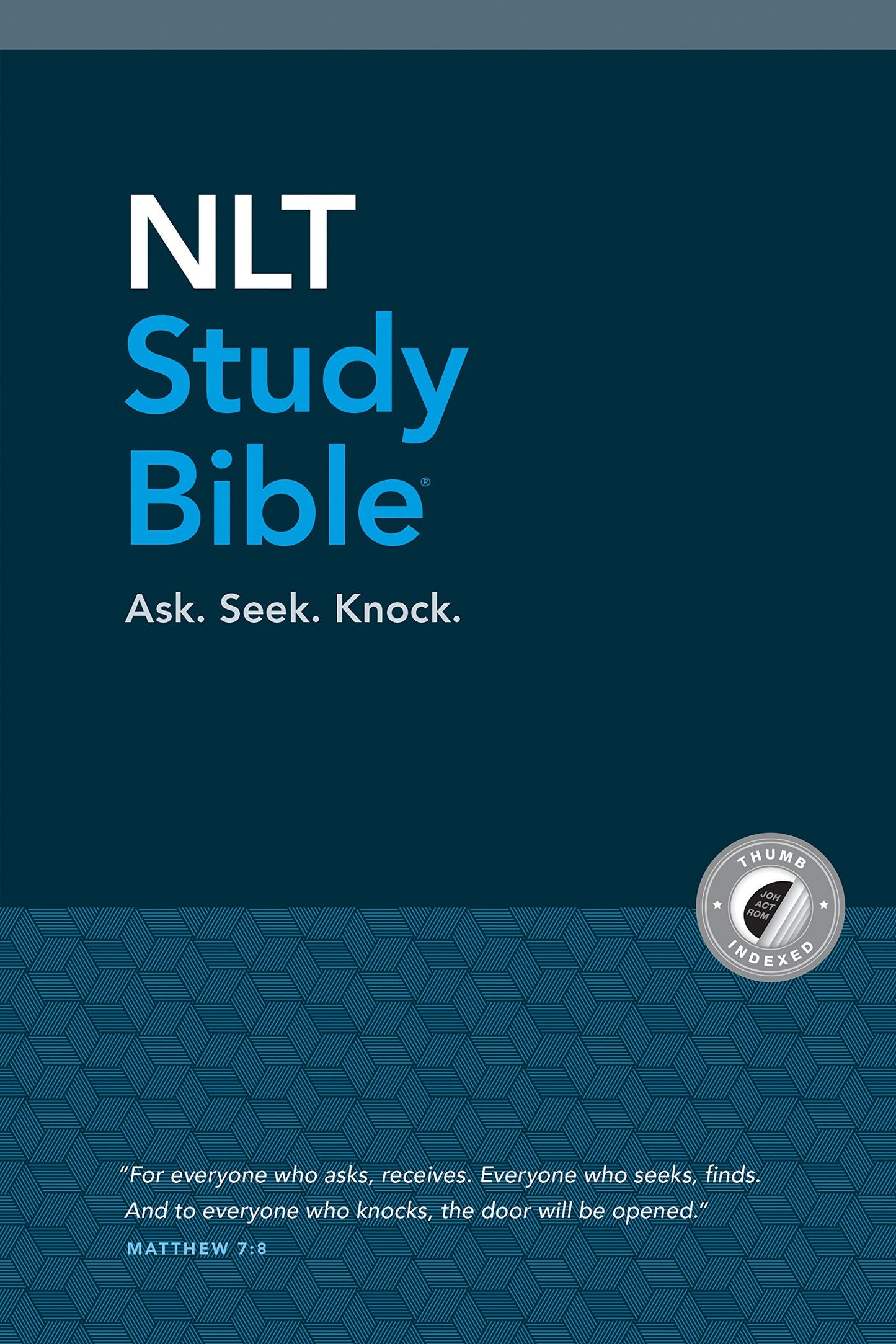 NLT Study Bible, Blue Cloth, Indexed, Hardback - Re-vived