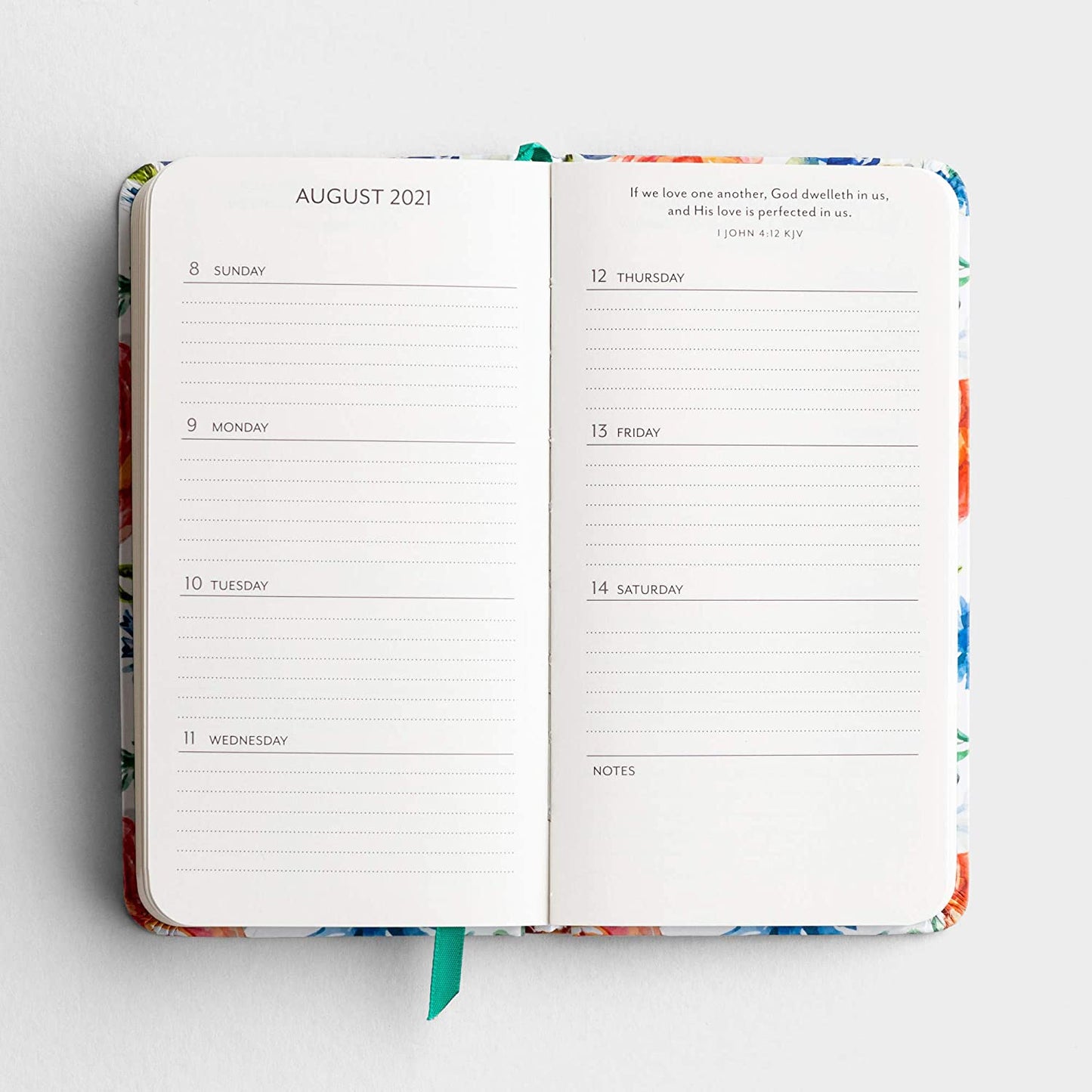 2021 Floral Premium Pocket Planner