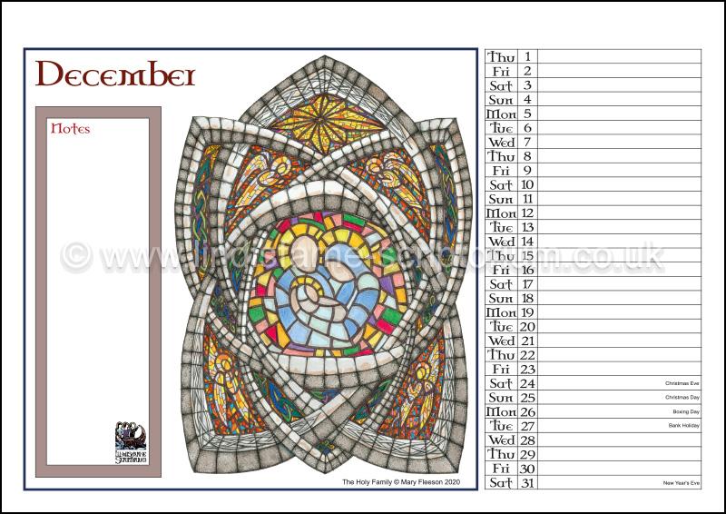 2022 Lindisfarne Scriptorium Art Calendar