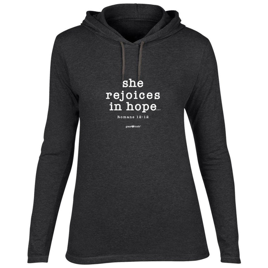 She Rejoices Hooded T-Shirt, XLarge