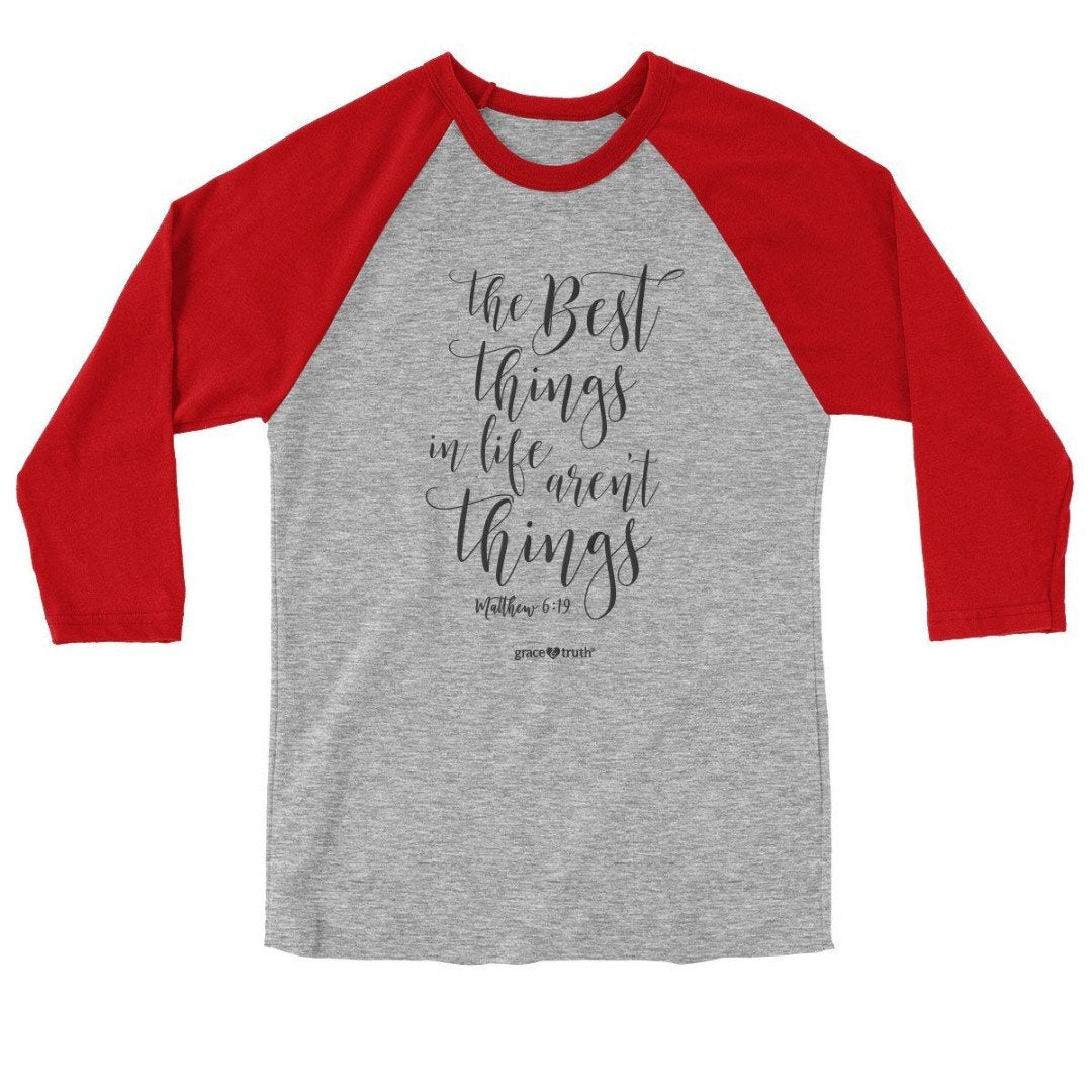 Best Things Raglan T-Shirt, Medium