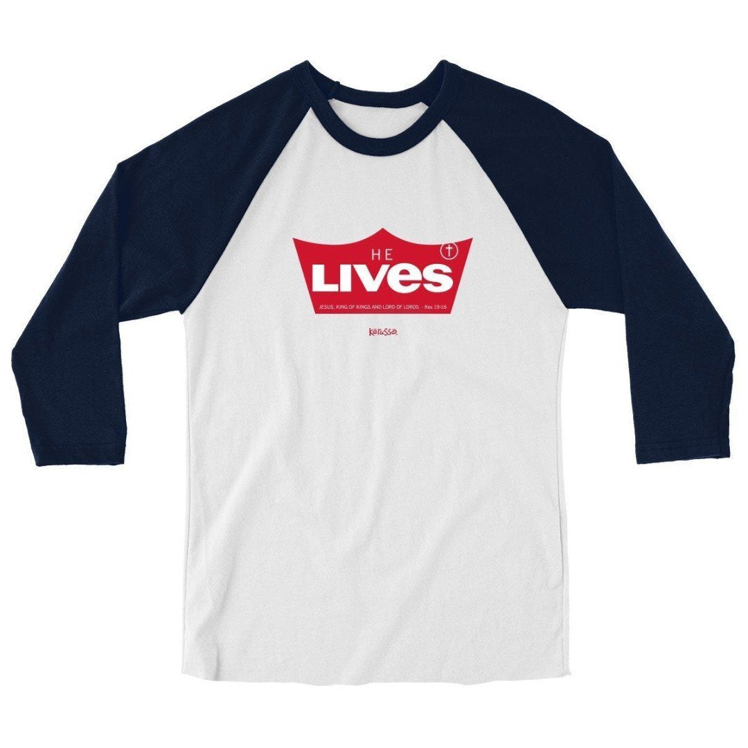 He Lives Raglan, 2XLarge