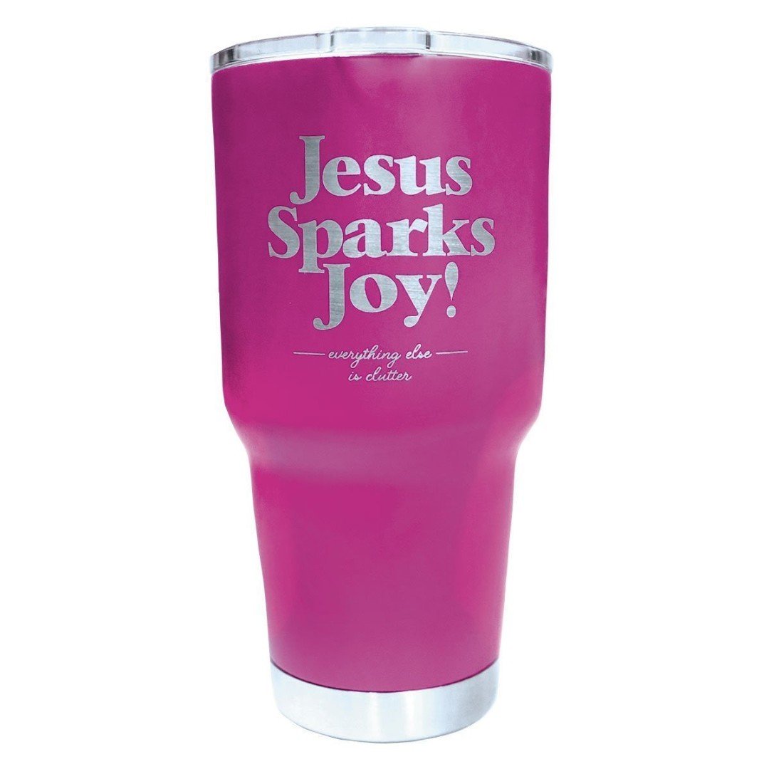 Jesus Sparks Joy Stainless Steel Tumbler