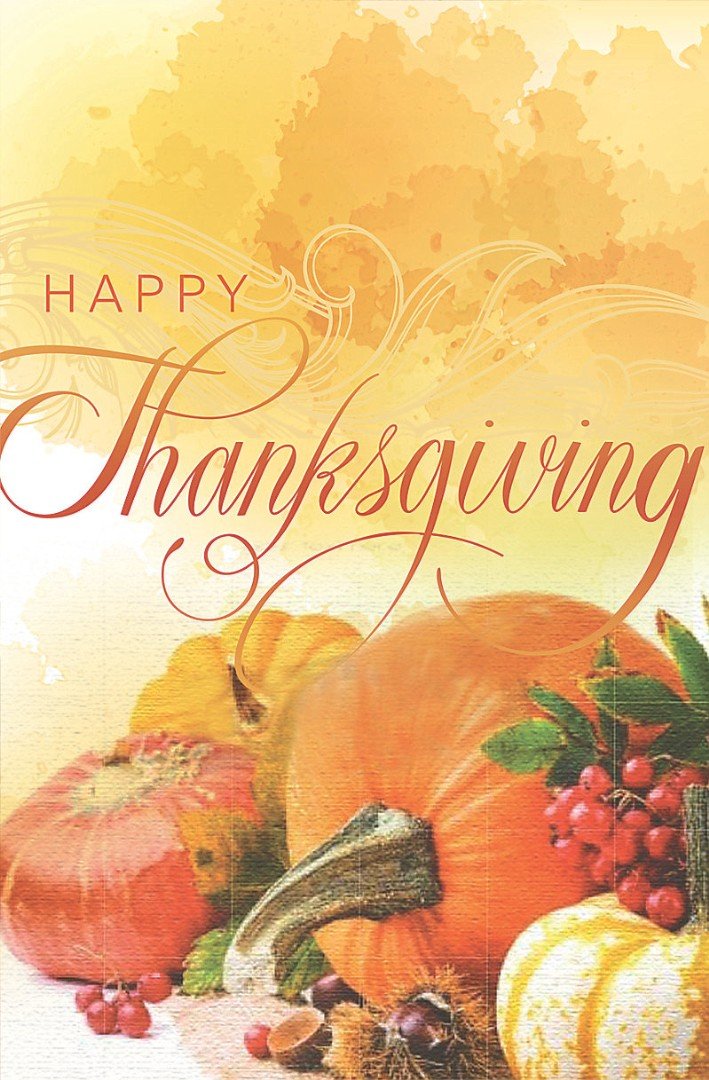 Happy Thanksgiving Bulletin (Pack of 100)