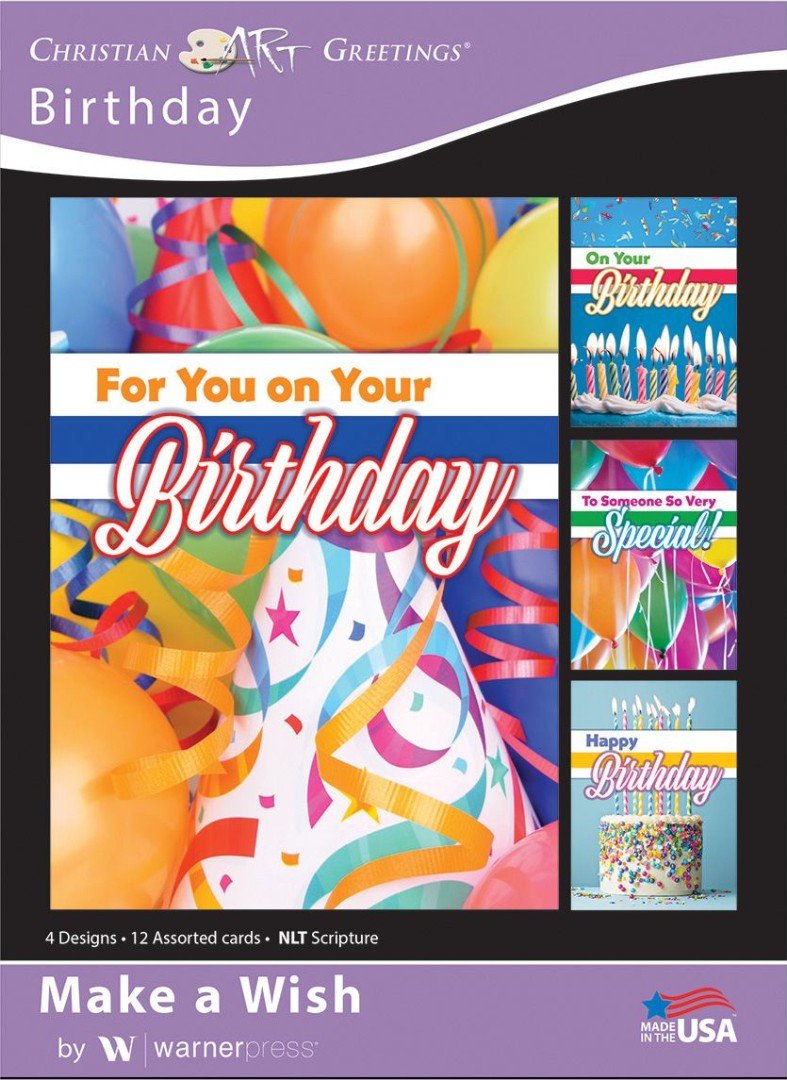 Make a Wish Birthday Boxed Cards (pack of 12)