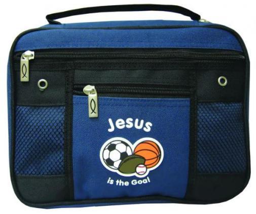 Jesus Is The Goal Canvas Bible Cover, Large