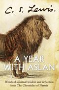 A Year With Aslan Hardback Book - C S Lewis - Re-vived.com