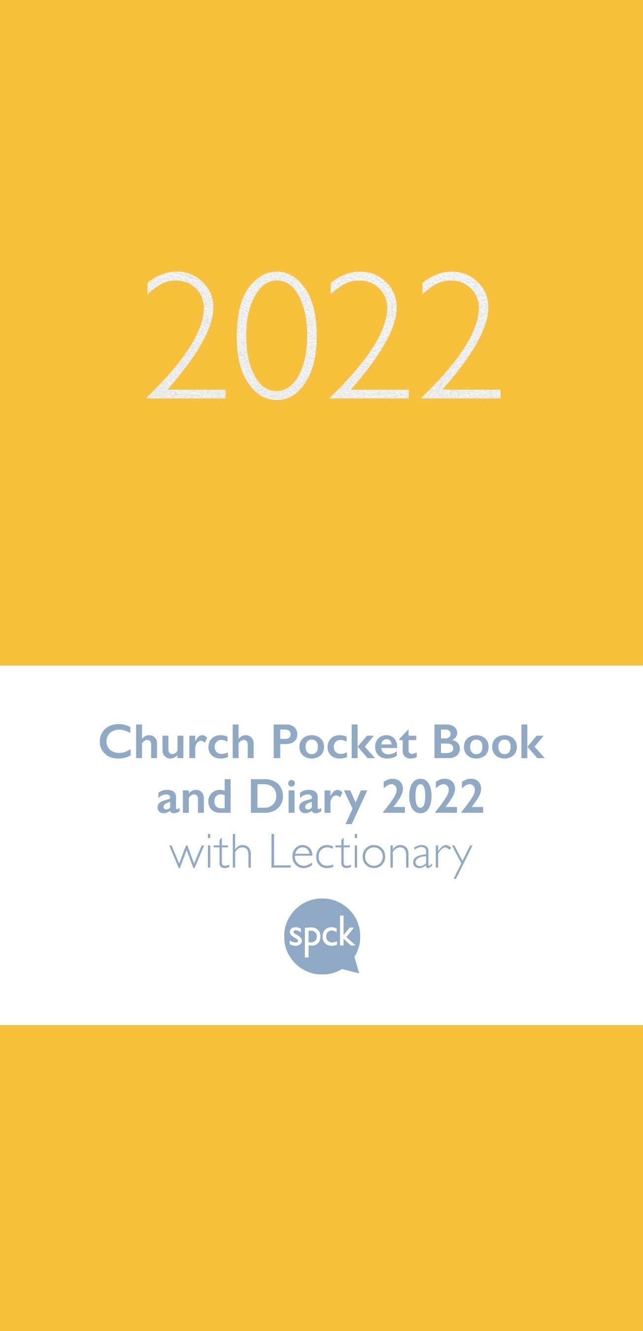 Church Pocket Book and Diary 2022, Yellow